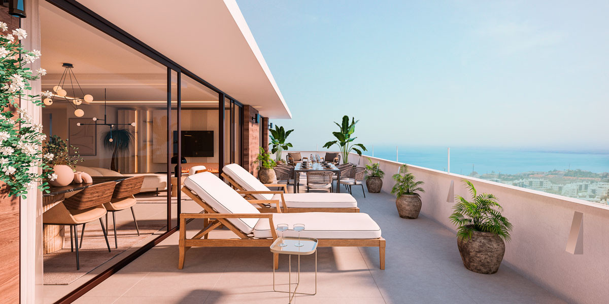 2-bedroom, 2-bathroom penthouse with jacuzzi, Higuerón area, Fuengirola