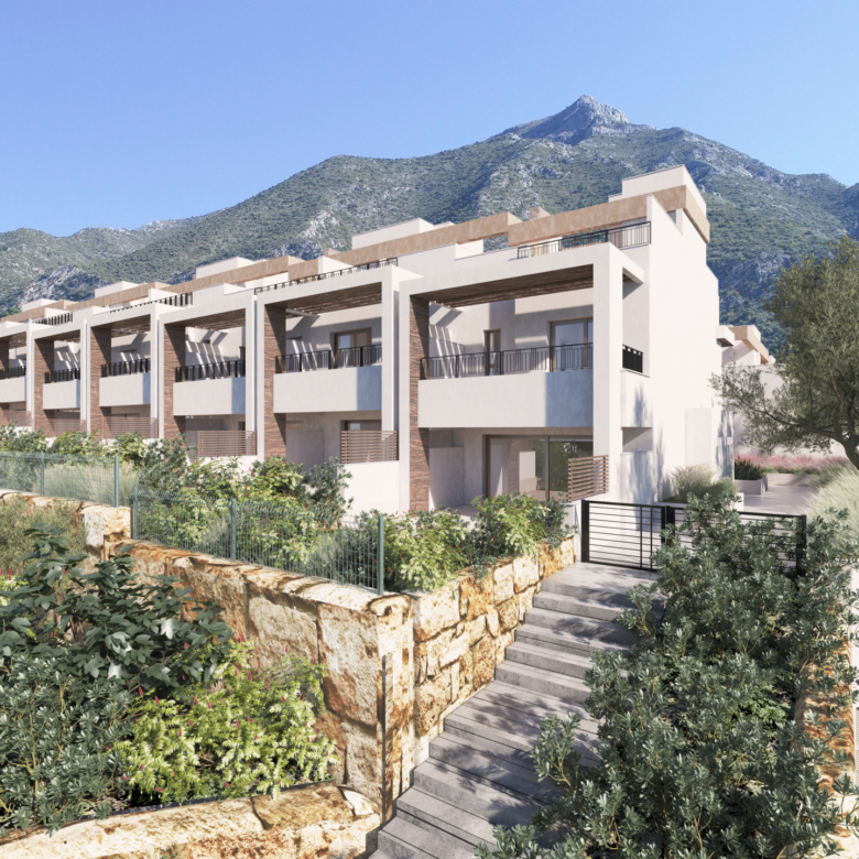 Almazara Views, contemporary townhouses fully integrated in nature.