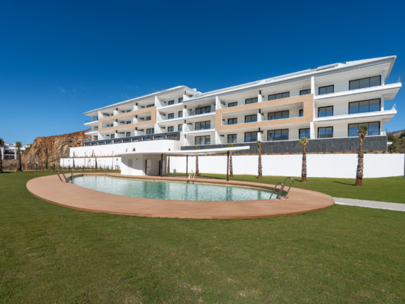 Brand New 2-Bedroom Apartment with Pool & Coastline Views