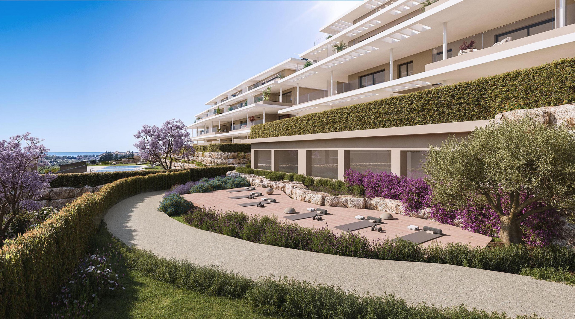 Capri elegant apartments and penthouses overlooking the Mediterranean sea in Estepona