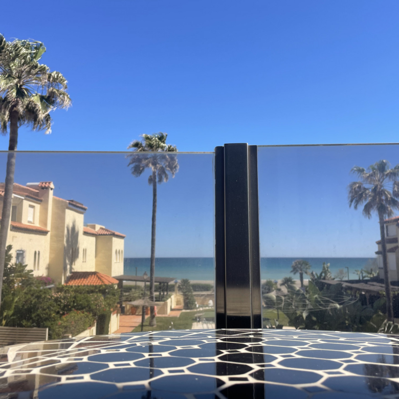 Chic south facing first line beach townhouse located in Casares Costa, Close to Estepona