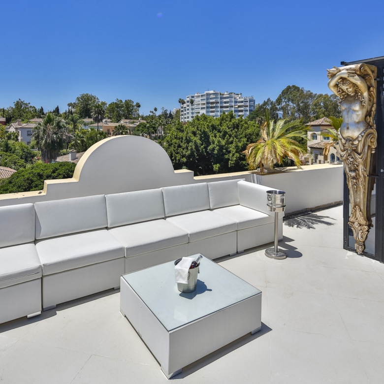 Exclusive Art Deco Duplex Penthouse with Private Pool in Guadalmina Alta, Marbella