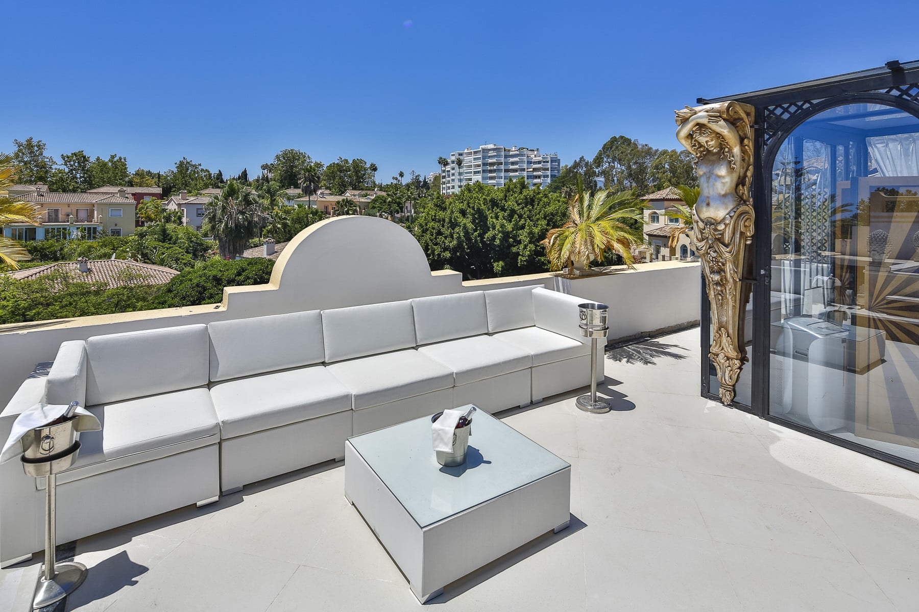Exceptional Art Deco Duplex Penthouse in Front Line Golf Location – Guadalmina Alta Marbella 1