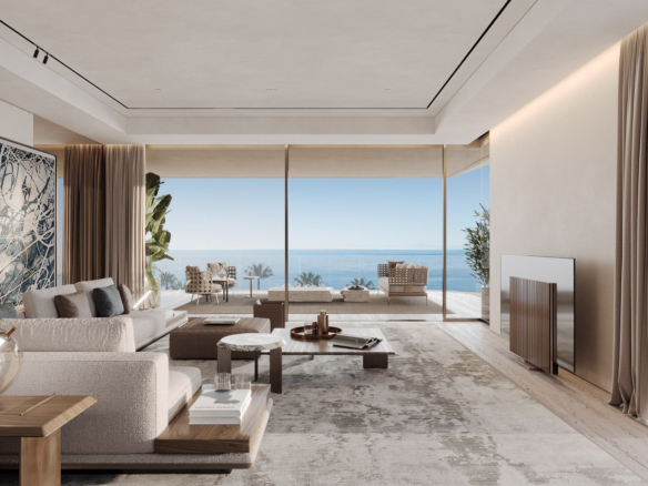Fully Serviced 4-Bedroom Luxury Apartment for Sale in Tyrian, Estepona – Frontline Beach