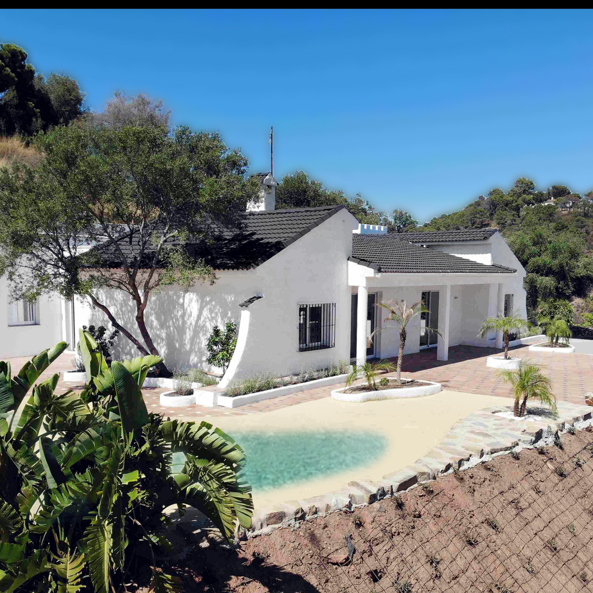 Fully revonavated finca with panoramic sea views complete privacy