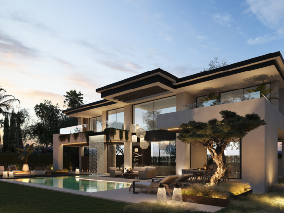Impressive contemporary villas in Cortijo Blanco, next to Puerto Banús · Under construction!