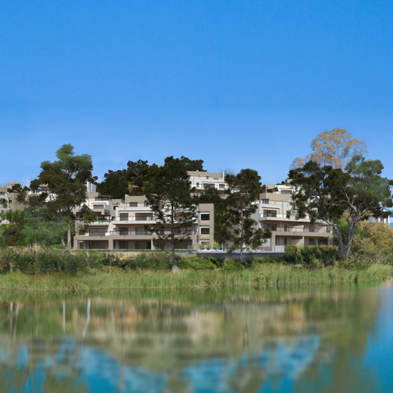 Marbella Lake, a modern development at the heart of Golf Valley in Nueva Andalucía.