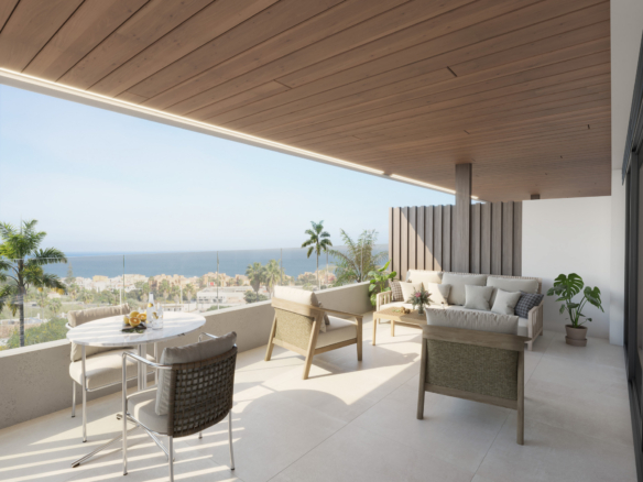 Modern New-Build Apartment with Sea Views in Los Hidalgos, Manilva