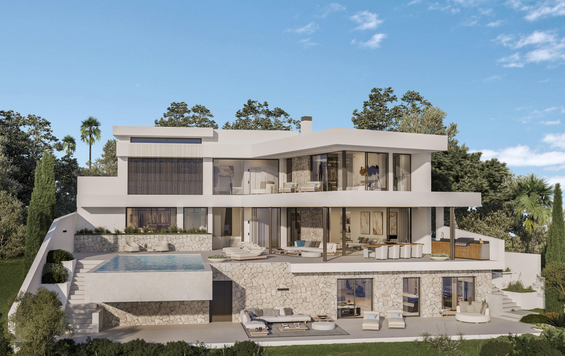 Modern new build villa for sale in Mijas Costa South Spain