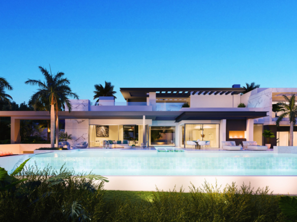 State of the art villas under construction on prime plots in El Paraíso