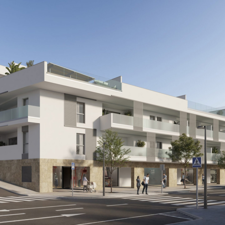 Zinnia, modern apartments in an urban setting with sea views in San Pedro de Alcántara.