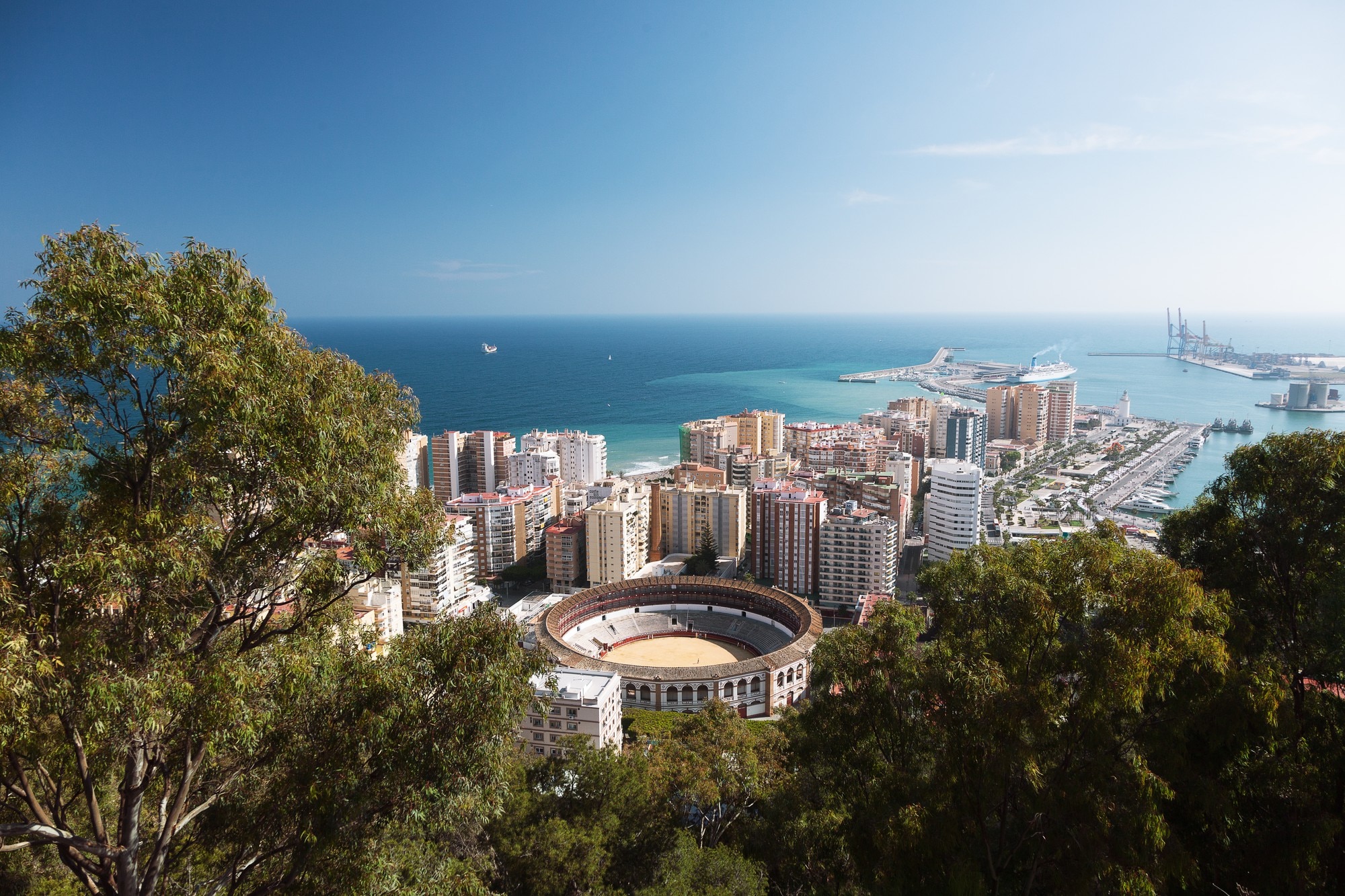 Cuánto vale mi casa en Málaga: vista de la ciudad, la Malagueta y el puerto
