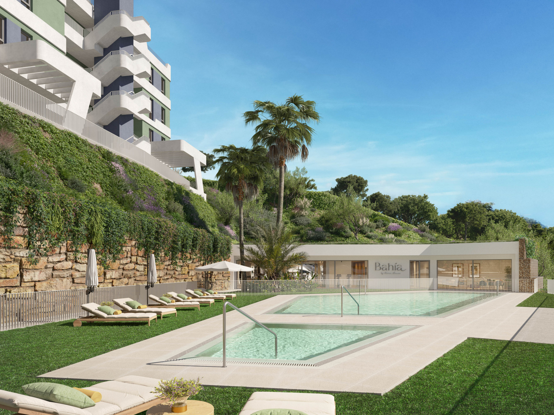 Bahia luxury residences integrated in Nature by the golf in Mijas