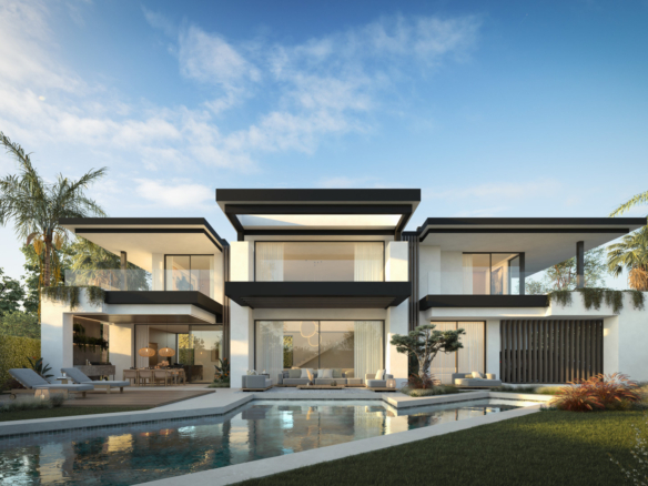 Blume, an exclusive boutique collection of 3 contemporary villas just steps from the beach, in one of Marbella’s most prestigious residential areas.