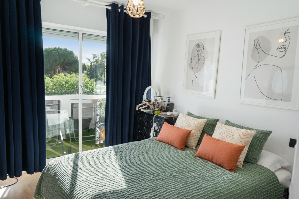 South facing, two bedroom apartment with touristic rental license in the beachside community of Artola Baja, Marbella