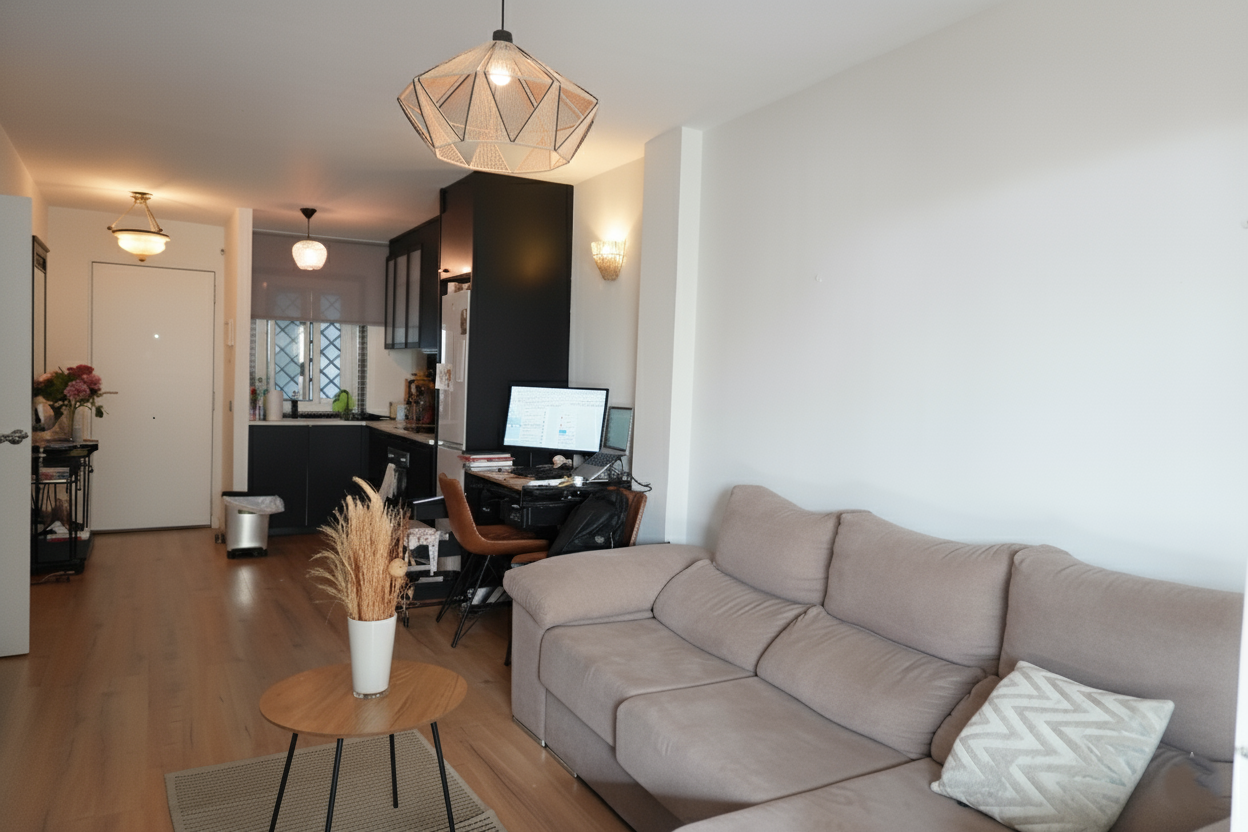 South facing, two bedroom apartment with touristic rental license in the beachside community of Artola Baja, Marbella