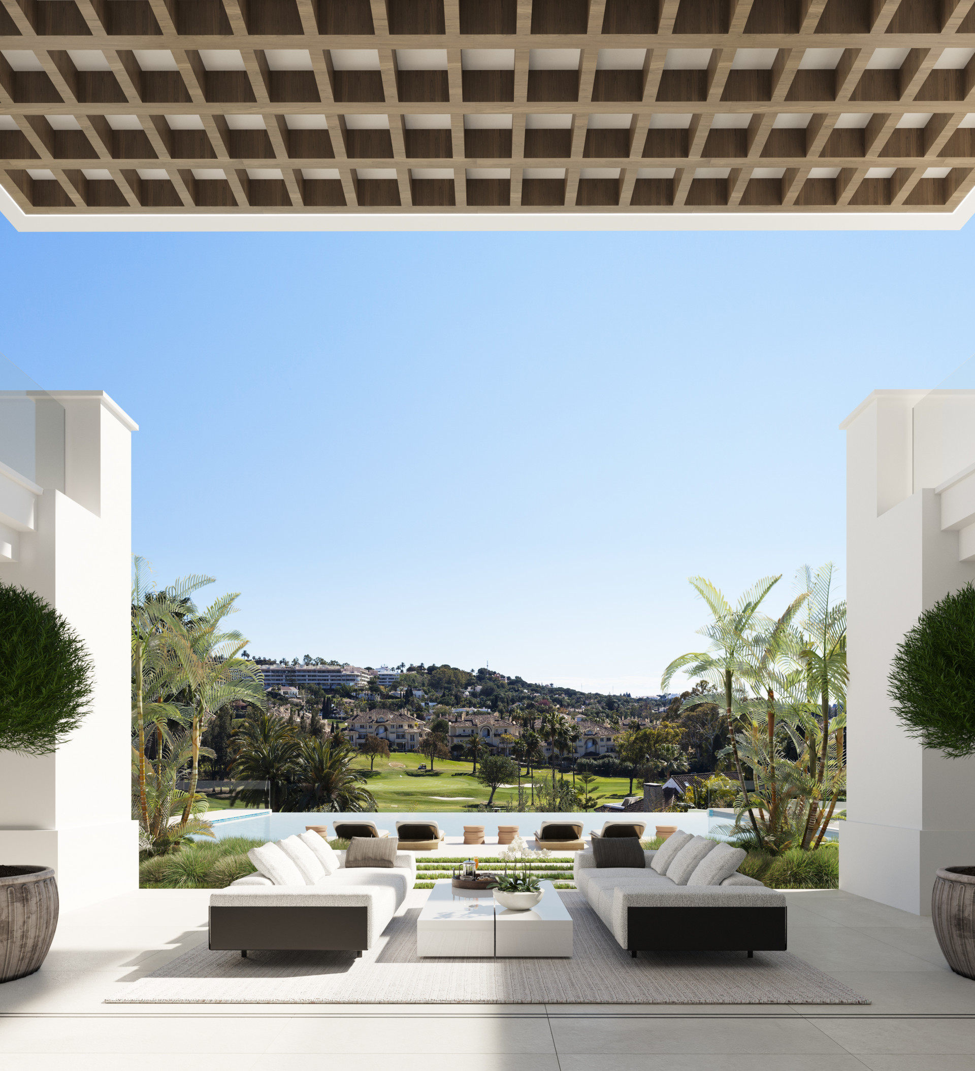 Exclusivo Proyecto de Villa de Lujo con Vistas Panorámicas al Mar en Primera Línea de Golf en Los Flamingos, Benahavís