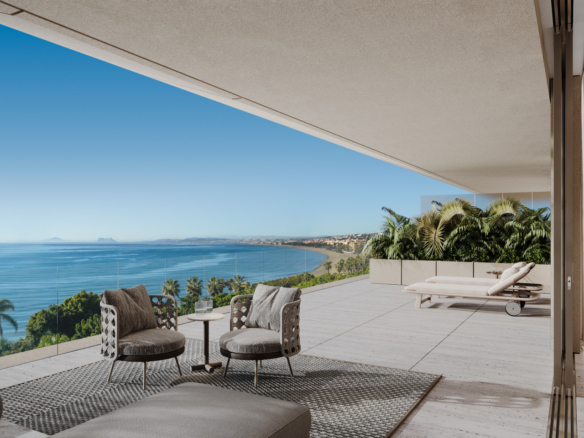 Fully Serviced Luxury Duplex Penthouse for Sale in Tyrian, Estepona – Beachfront