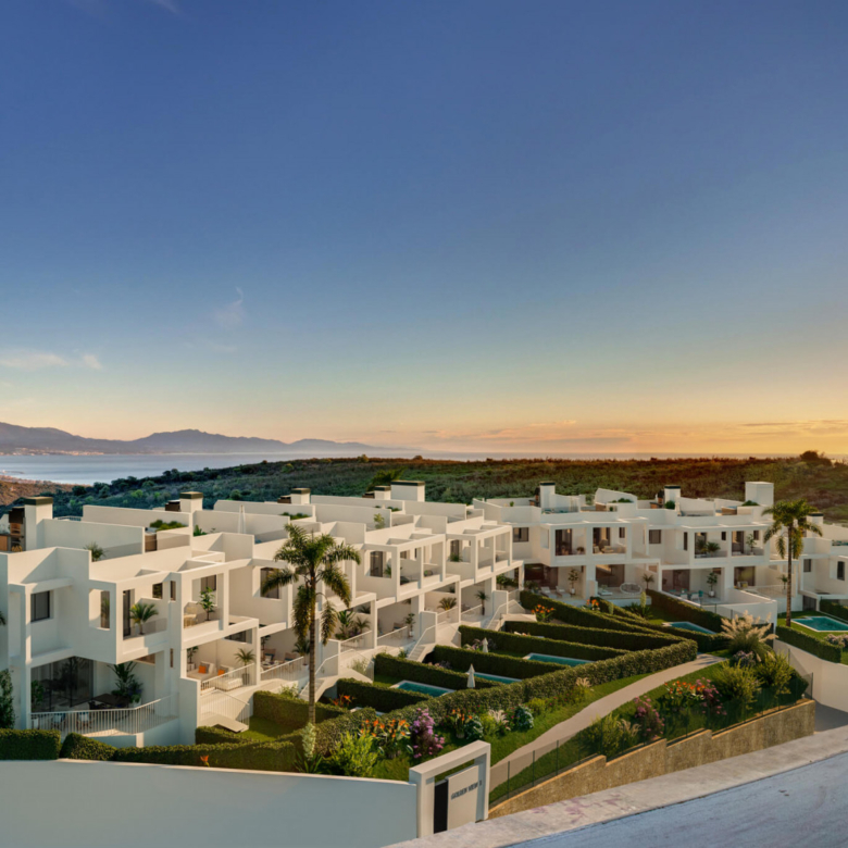 Golden View II, contemporary style townhouses in Manilva
