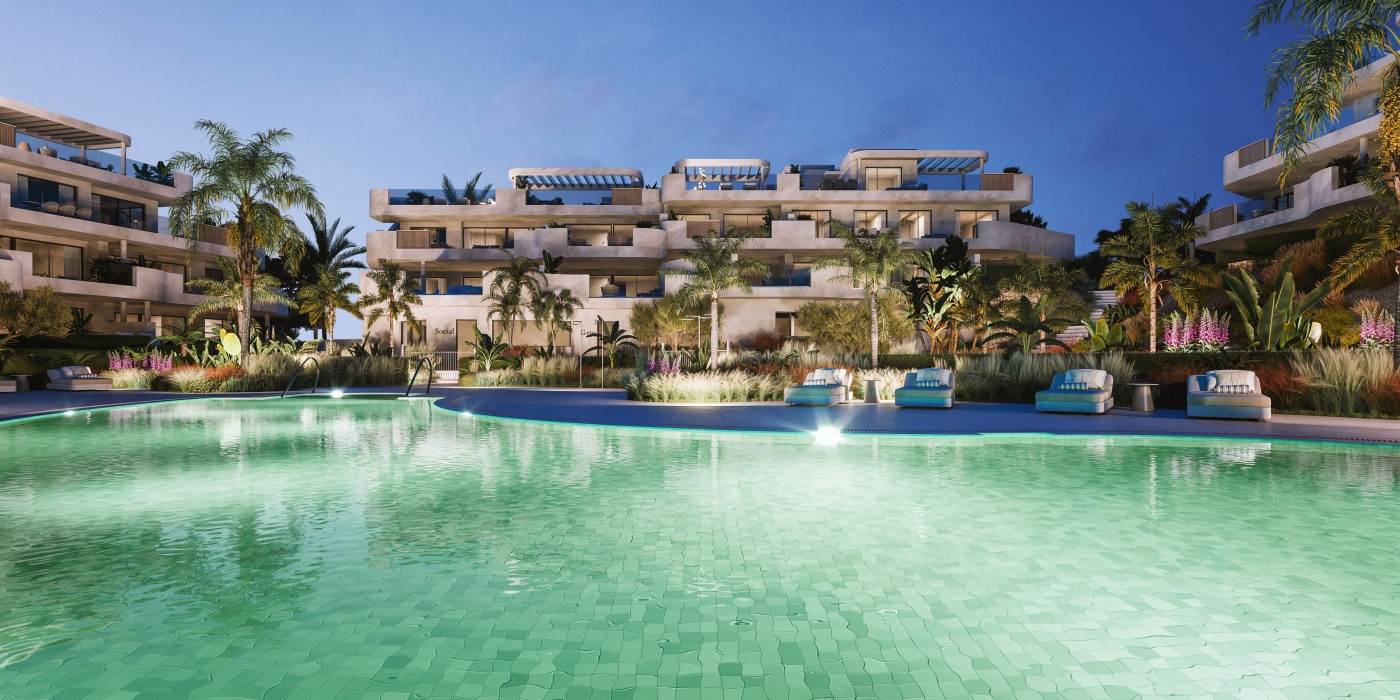 Idyllic, vida de comfort en modernos apartamentos en Estepona Golf