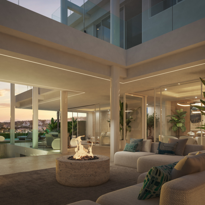 Luxusvilla in Marbella, im Stadtteil Valdeolletas, mit privatem Pool und Panoramablick auf das Meer