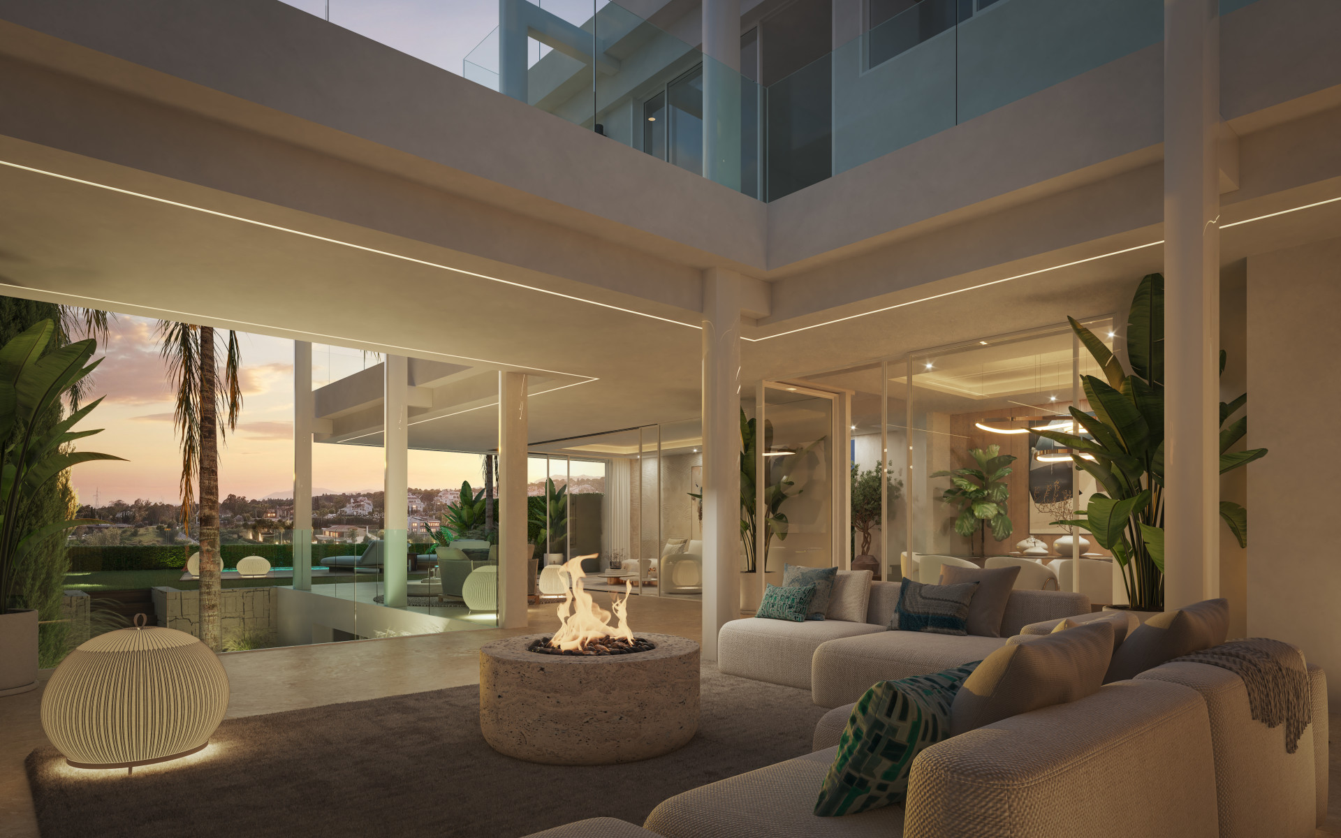 Luxusvilla in Marbella, im Stadtteil Valdeolletas, mit privatem Pool und Panoramablick auf das Meer