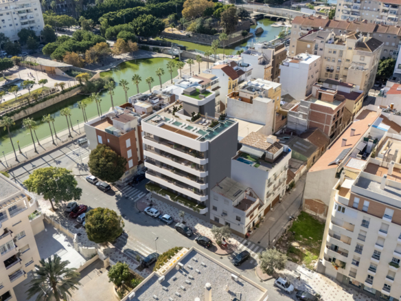 Milabeka, an exclusive boutique development of 10 contemporary residences just 200 metres from the beach in Málaga.