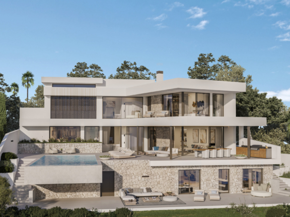 Modern new build villa for sale in Mijas Costa, South Spain