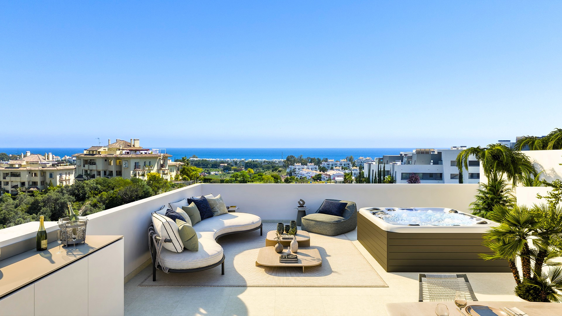 New project in the New Golden Mile with spectacular sea views