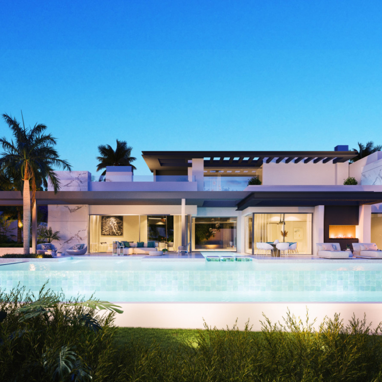 State of the art villas under construction on prime plots in El Paraíso