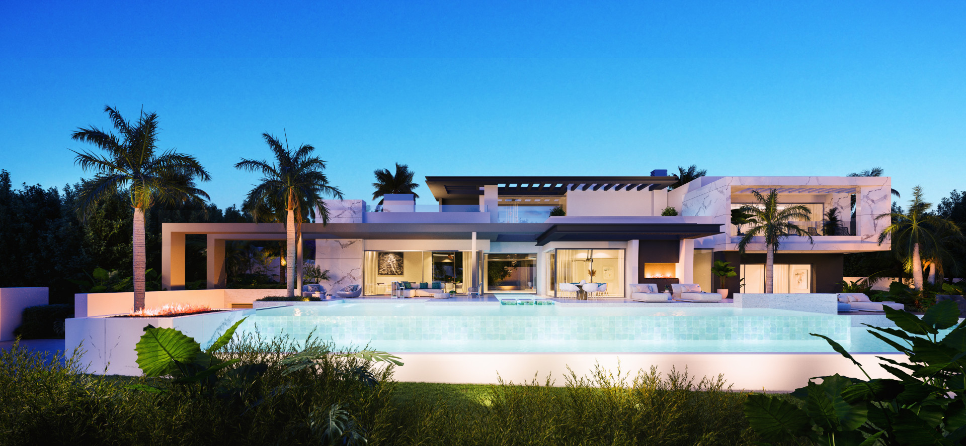 State of the art villas under construction on prime plots in El Paraiso 10
