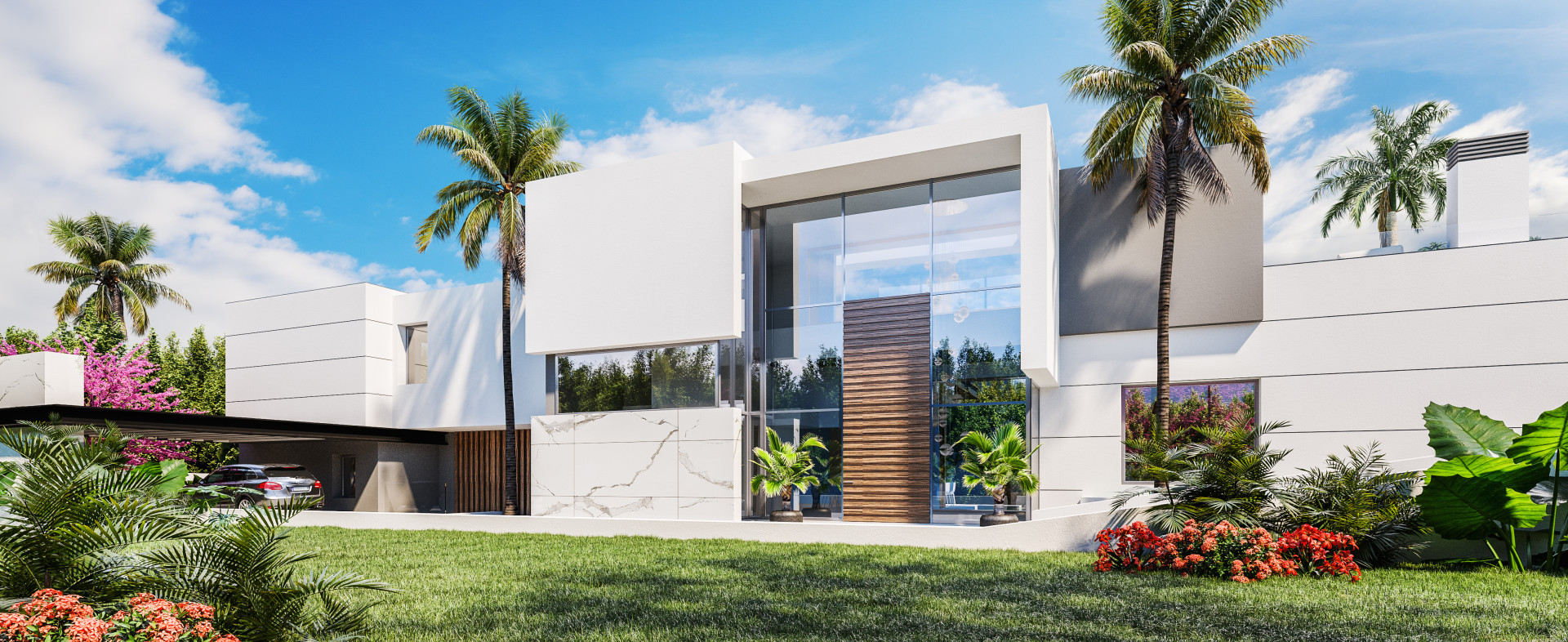 Excepcionales villas idénticas en construcción en parcelas excepcionales en El Paraíso