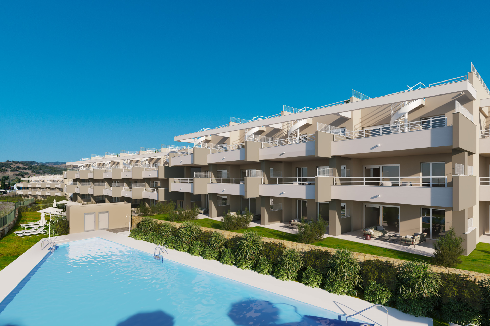 Sunny Golf modern frontline golf apartments and penthouses in Estepona