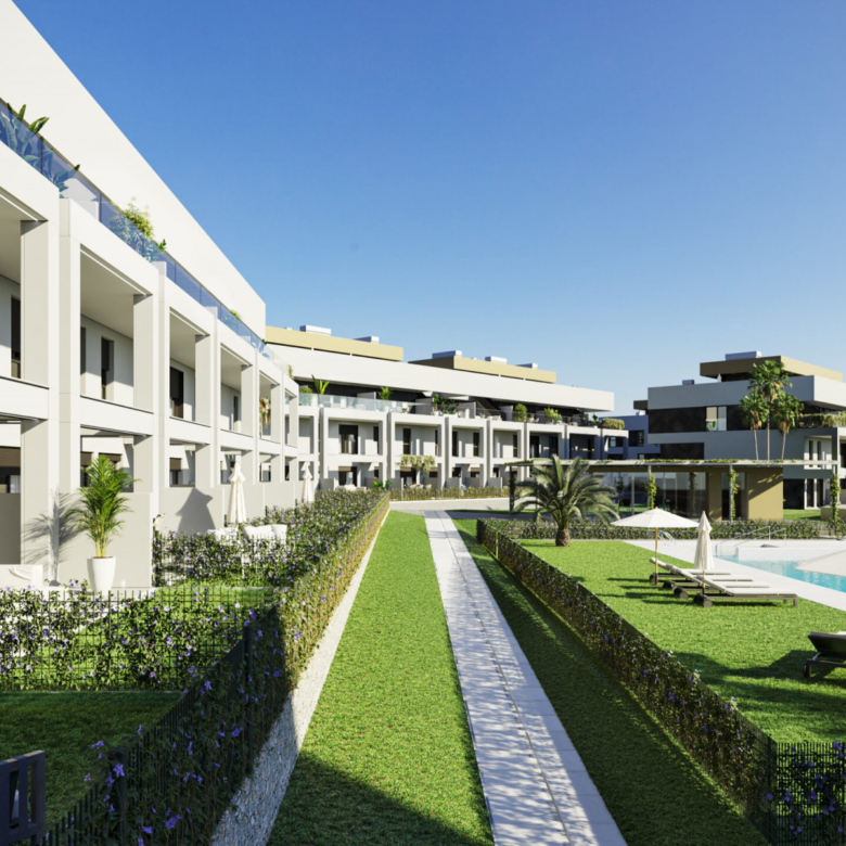 Symphony Suites, modern and elegant groundfloors and penthouses with sea views in the New Golden Mile