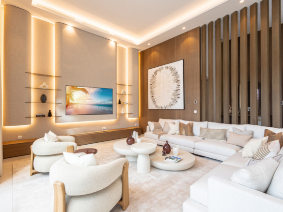 Three unique villas built on one level