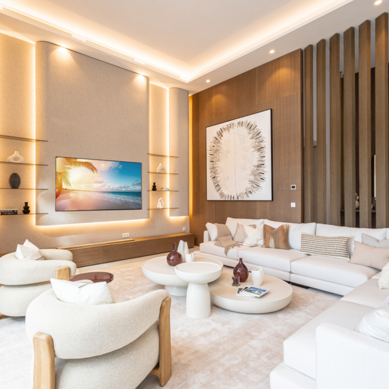 Three unique villas built on one level