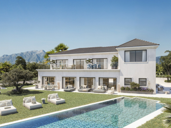 Villa Hortensia – Elegantes Wohnen mit Panorama-Meerblick in El Paraíso