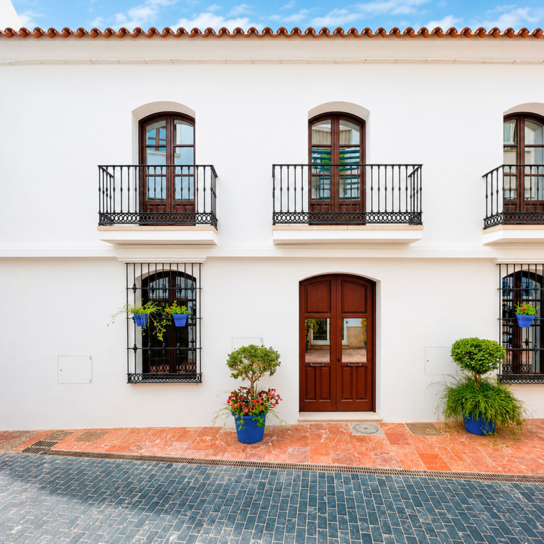 Brand New Contemporary 3-Bed Andalusian Townhouse For Sale in Estepona Old Town