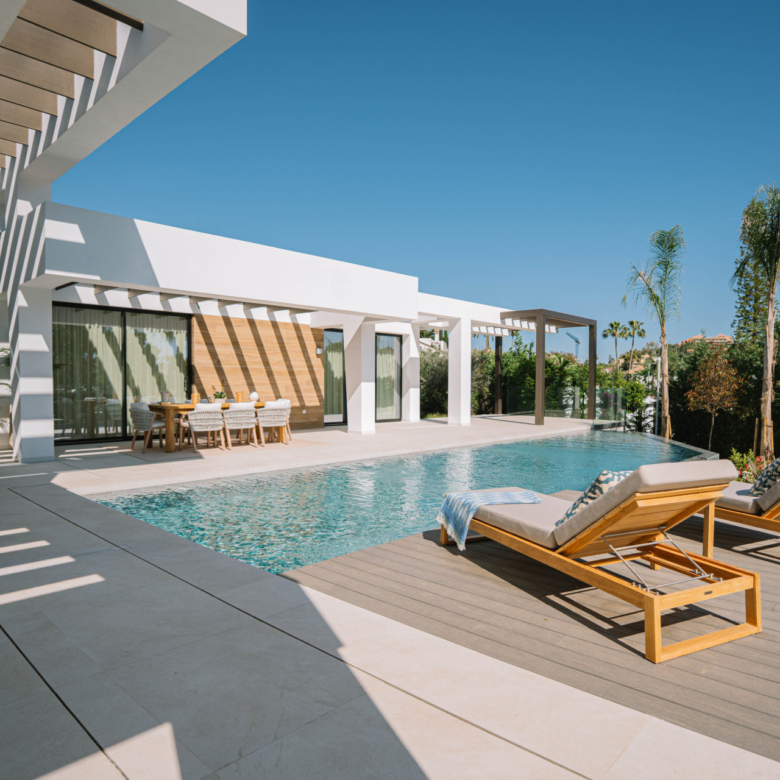 Three unique villas built on one level