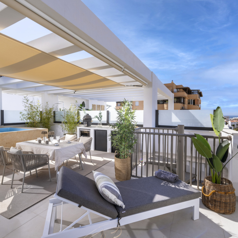 Duplex Penthouse with a Private Heated Pool in Estepona