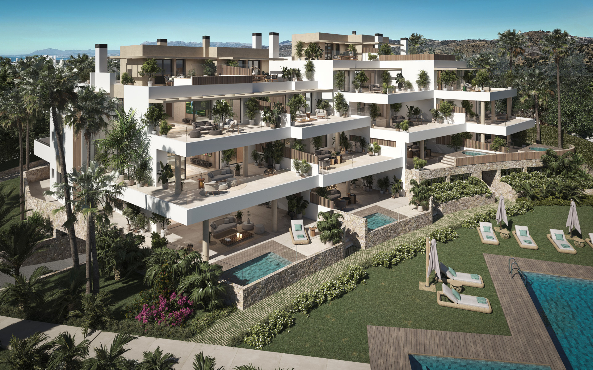 INCREDIBLE ELEVATED GROUND FLOOR APARTEMENT WITH SEA VIEWS