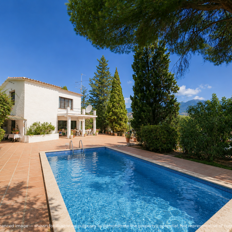 Villa Renovation Opportunity with Two Independent Guest Bungalows Near Mijas Pueblo