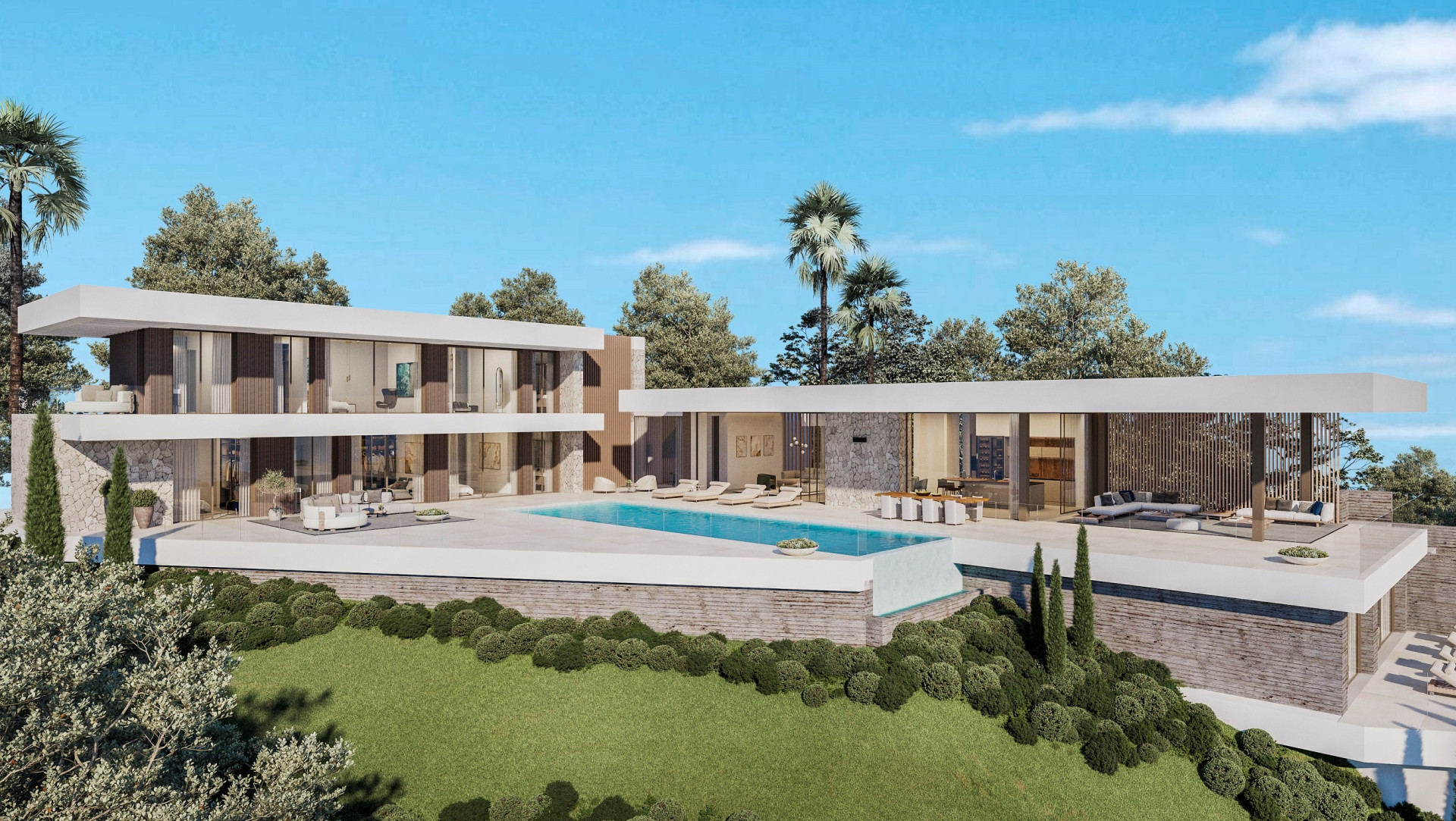 AVAILABLE FOR SALE – La Reserva de la Cala Golf: New build contemporary villas & plots with sea views for sale in Mijas Costa