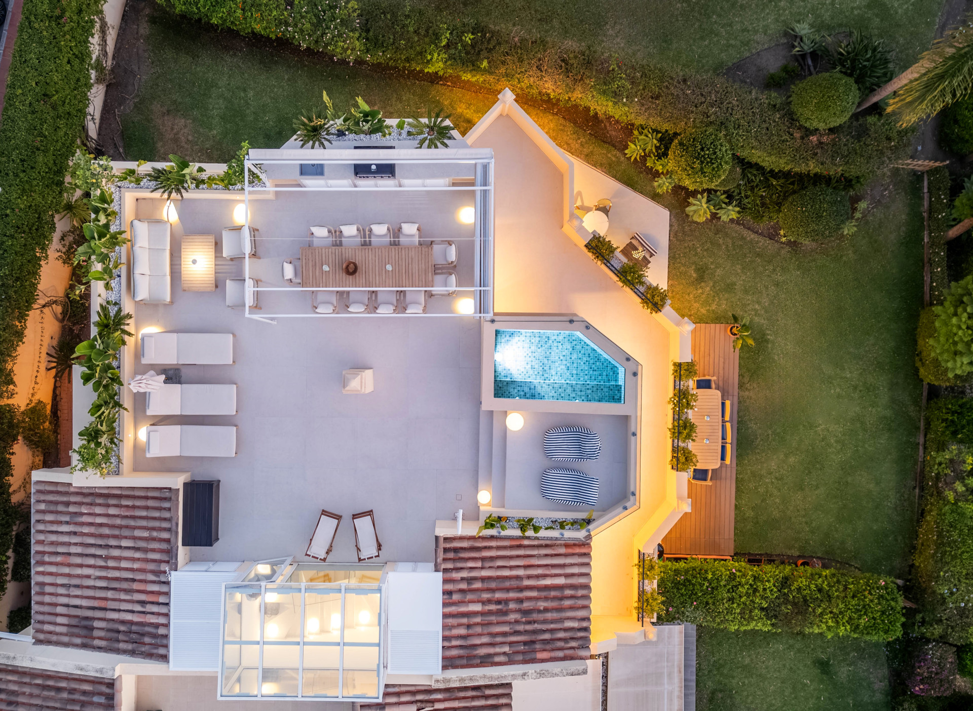 Elegante Familienvilla mit Panoramablick auf Golfplatz & Berge in La Quinta Hills