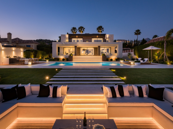 Exceptional villa front line to Los Naranjos Golf