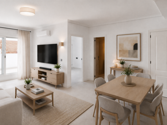 Geräumiges renoviertes Apartment in La Maestranza – 3 Schlafzimmer, private Garage & 24-Stunden-Sicherheitsdienst in Nueva Andalucía