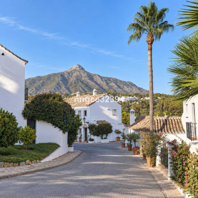 Tourist Licenced| Aloha, Nueva Andalucía | Charming 2-Bed Townhouse with Partial Sea Views, Pool, Tennis & Parking