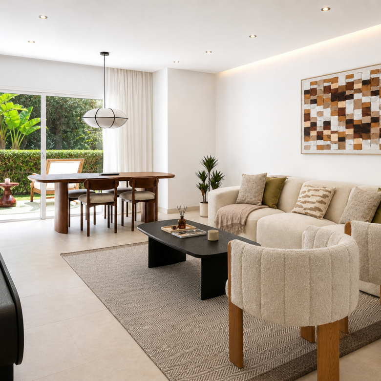 Vollständig Renovierte Drei-Zimmer-Wohnung in Las Brisas, Nueva Andalucía