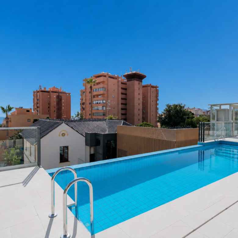 We present an exclusive studio with full bathroom, located in one of the most prestigious promotions in Malaga.