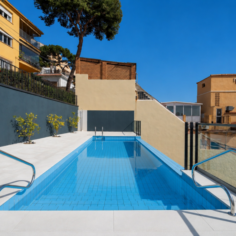 We present an exclusive two bedroom and two bathroom apartment located in one of the most distinguished promotions in Malaga.